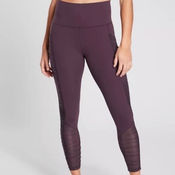 Athleta Mesh Me Up 7/8 Tights - Size Small - Picture 2 of 6
